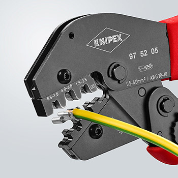 Knipex krimp klešta za neizolovane otvorene konektore 0.5-6.0mm² 97 52 05 Knipex krimp klešta za neizolovane otvorene konektore 0.5-6.0mm² 97 52 05