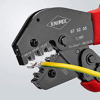 Knipex krimp klešta za neizolovane otvorene konektore 0.5-6.0mm² 97 52 05 Knipex krimp klešta za neizolovane otvorene konektore 0.5-6.0mm² 97 52 05