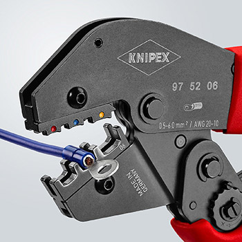 Knipex krimp klešta za izolovane stopice i konektore 97 52 06 Knipex krimp klešta za izolovane stopice i konektore 97 52 06