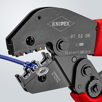 Knipex krimp klešta za izolovane stopice i konektore 97 52 06 Knipex krimp klešta za izolovane stopice i konektore 97 52 06