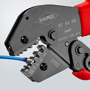 Knipex krimp klešta za izolovane i neizolovane hilzne 0.25-6.0mm² 97 52 08-3