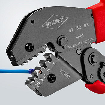 Knipex krimp klešta za izolovane i neizolovane hilzne 0.25-6.0mm² 97 52 08-5