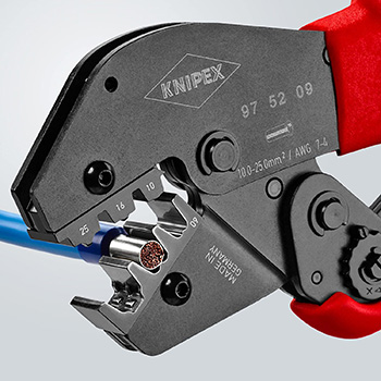 Knipex krimp klešta za izolovane i neizolovane hilzne 10-25mm² 97 52 09-3