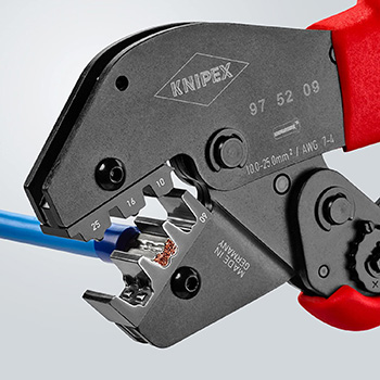 Knipex krimp klešta za izolovane i neizolovane hilzne 10-25mm² 97 52 09-4