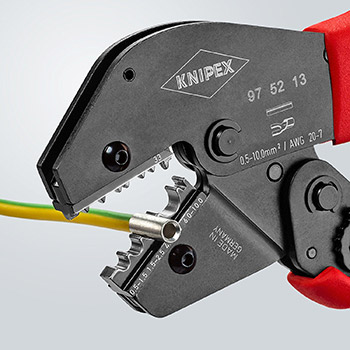 Knipex krimp klešta za neizolovane stopice i konektore 0.5-10.0mm² 97 52 13-3