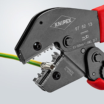 Knipex krimp klešta za neizolovane stopice i konektore 0.5-10.0mm² 97 52 13 Knipex krimp klešta za neizolovane stopice i konektore 0.5-10.0mm² 97 52 13