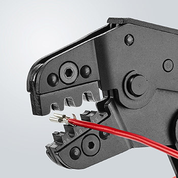 Knipex kratka krimp klešta za neizolovane otvorene konektore 0.1-1.5mm² 97 52 14-3