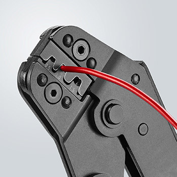 Knipex kratka krimp klešta za neizolovane otvorene konektore 0.1-1.5mm² 97 52 14-4