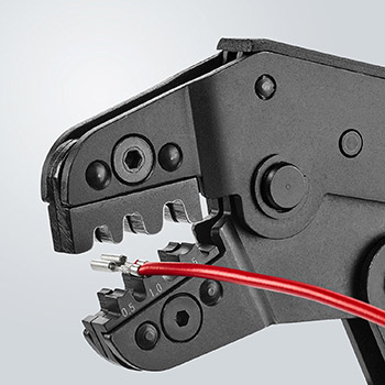 Knipex kratka krimp klešta za neizolovane otvorene konektore 0.1-1.5mm² 97 52 14-5