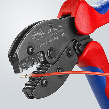 Knipex krimp klešta PreciForce za neizolovane otvorene konektore 0.1-2.5mm² 97 52 34-3