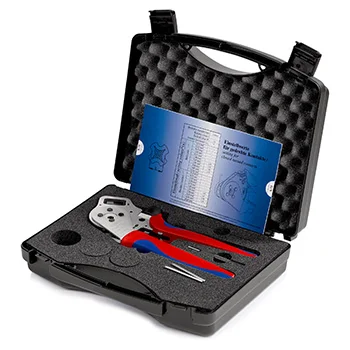 Knipex krimp klešta sa četiri trna za tokarene kontakte, s digitalnim prikazom 250mm 97 52 65 DG-4