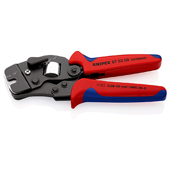 Knipex komplet za krimpovanje: samopodešavajuća krimp klešta + klešta za skidanje izolacije PreciStrip16 sa izolovanim hilznama 97 90 15 Knipex komplet za krimpovanje: samopodešavajuća krimp klešta + klešta za skidanje izolacije PreciStrip16 sa izolovanim hilznama 97 90 15