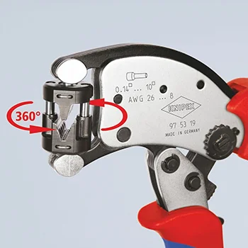 Knipex Twistor®T samopodešavajuća krimp klešta za hilzne 0,14-10mm² 97 53 19-4