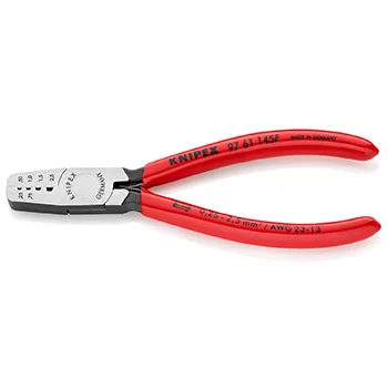 Knipex klešta za krimpovanje hilzni (kablovskih završetaka) 145mm 97 61 145 F Knipex klešta za krimpovanje hilzni (kablovskih završetaka) 145mm 97 61 145 F