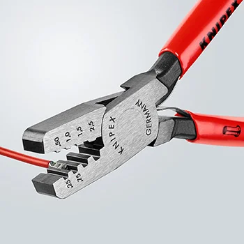 Knipex klešta za krimpovanje hilzni (kablovskih završetaka) 145mm 97 61 145 F Knipex klešta za krimpovanje hilzni (kablovskih završetaka) 145mm 97 61 145 F