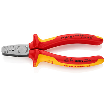 Knipex klešta za krimpovanje hilzni (kablovskih završetaka) 1000V VDE 145mm 97 68 145 A Knipex klešta za krimpovanje hilzni (kablovskih završetaka) 1000V VDE 145mm 97 68 145 A