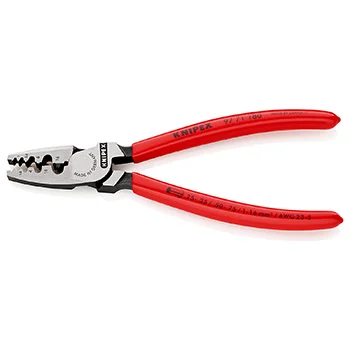 Knipex klešta za krimpovanje hilzni (kablovskih završetaka) 180mm 97 71 180 Knipex klešta za krimpovanje hilzni (kablovskih završetaka) 180mm 97 71 180