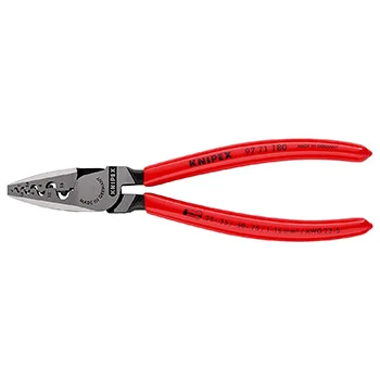 Knipex klešta za krimpovanje hilzni (kablovskih završetaka) 180mm 97 71 180 Knipex klešta za krimpovanje hilzni (kablovskih završetaka) 180mm 97 71 180