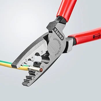 Knipex klešta za krimpovanje hilzni (kablovskih završetaka) 180mm 97 71 180 Knipex klešta za krimpovanje hilzni (kablovskih završetaka) 180mm 97 71 180