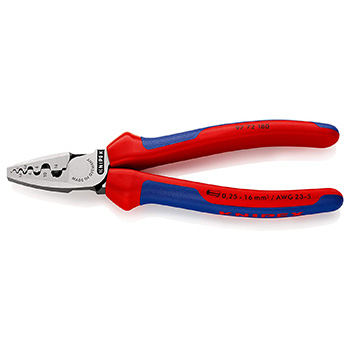 Knipex klešta za krimpovanje hilzni (kablovskih završetaka) 180mm 97 72 180 Knipex klešta za krimpovanje hilzni (kablovskih završetaka) 180mm 97 72 180