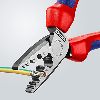 Knipex klešta za krimpovanje hilzni (kablovskih završetaka) 180mm 97 72 180 Knipex klešta za krimpovanje hilzni (kablovskih završetaka) 180mm 97 72 180