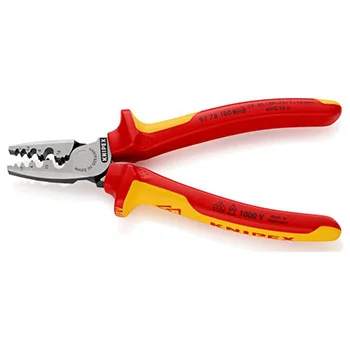 Knipex klešta za krimpovanje hilzni (kablovskih završetaka) 1000V VDE 180mm 97 78 180 Knipex klešta za krimpovanje hilzni (kablovskih završetaka) 1000V VDE 180mm 97 78 180