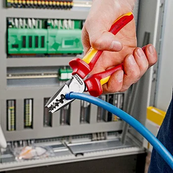 Knipex klešta za krimpovanje hilzni (kablovskih završetaka) 1000V VDE 180mm 97 78 180 Knipex klešta za krimpovanje hilzni (kablovskih završetaka) 1000V VDE 180mm 97 78 180