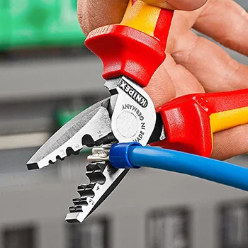 Knipex klešta za krimpovanje hilzni (kablovskih završetaka) 1000V VDE 180mm 97 78 180 Knipex klešta za krimpovanje hilzni (kablovskih završetaka) 1000V VDE 180mm 97 78 180