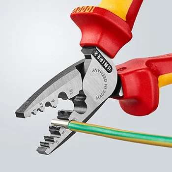 Knipex klešta za krimpovanje hilzni (kablovskih završetaka) 1000V VDE 180mm 97 78 180 Knipex klešta za krimpovanje hilzni (kablovskih završetaka) 1000V VDE 180mm 97 78 180