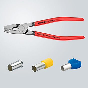 Knipex klešta za krimpovanje hilzni sa prednjim uvođenjem 0,5-6,0mm² 180mm 97 81 180-5