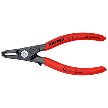 Knipex precizna klešta za unutrašnje sigurnosne prstenove sa graničnikom kriva 130mm 48 41 J11 Knipex precizna klešta za unutrašnje sigurnosne prstenove sa graničnikom kriva 130mm 48 41 J11