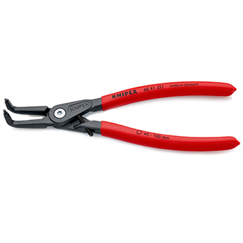 Knipex precizna klešta za unutrašnje sigurnosne prstenove sa graničnikom kriva 210mm 48 41 J31-1