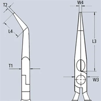 Knipex špicasta klešta za hvatanje kriva 160mm 31 25 160-1