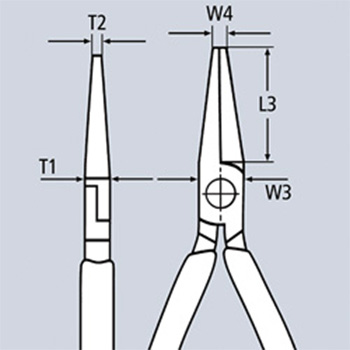 Knipex klešta za nameštanje i hvatanje pod uglom od 40° 135mm 32 31 135-2