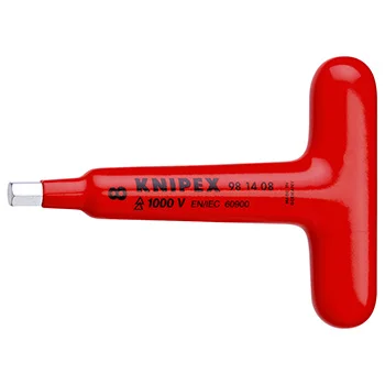 Knipex imbus ključ sa T-drškom izolovan 1000V 8mm 98 14 08 Knipex imbus ključ sa T-drškom izolovan 1000V 8mm 98 14 08