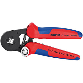 Knipex komplet za krimpovanje: samopodešavajuća klešta + klešta za skidanje izolacije sa izolovanim hilznama 97 90 10 Knipex komplet za krimpovanje: samopodešavajuća klešta + klešta za skidanje izolacije sa izolovanim hilznama 97 90 10