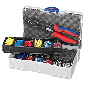 Knipex komplet za krimpovanje: klešta za konektore sa izolovanim i neizolovanim konektorima 97 90 25 Knipex komplet za krimpovanje: klešta za konektore sa izolovanim i neizolovanim konektorima 97 90 25