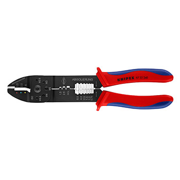 Knipex komplet za krimpovanje: klešta za konektore sa izolovanim i neizolovanim konektorima 97 90 25-1