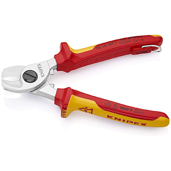 Knipex makaze za kablove 1000V VDE 165mm sa mogućnošću kačenja 95 16 165 T-1