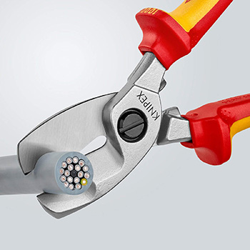Knipex makaze za kablove 1000V VDE sa dvostrukom oštricom 200mm 95 16 200-3