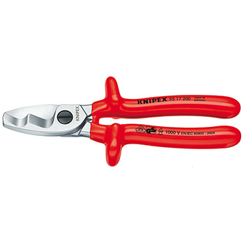 Knipex makaze za kablove izolovane sa dvostrukom oštricom 200mm 95 17 200 Knipex makaze za kablove izolovane sa dvostrukom oštricom 200mm 95 17 200