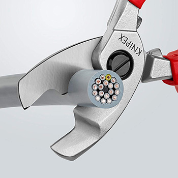 Knipex makaze za kablove izolovane sa dvostrukom oštricom 200mm 95 17 200 Knipex makaze za kablove izolovane sa dvostrukom oštricom 200mm 95 17 200