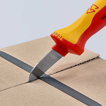 Knipex nož za električare 1000V VDE ravni 190mm 98 52 Knipex nož za električare 1000V VDE ravni 190mm 98 52