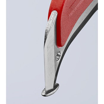 Knipex nož za električare 1000V VDE sa spljoštenim vrhom 180mm u blister pakovanju 98 55 SB-3