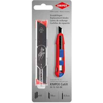 Knipex nožići za CutiX® univerzalni skalpel 18mm set 10/1 90 10 165 E02 Knipex nožići za CutiX® univerzalni skalpel 18mm set 10/1 90 10 165 E02