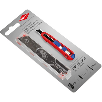 Knipex nožići za CutiX® univerzalni skalpel 18mm set 10/1 90 10 165 E02 Knipex nožići za CutiX® univerzalni skalpel 18mm set 10/1 90 10 165 E02