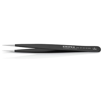 Knipex univerzalna pinceta šiljasta ESD 125mm 92 21 01 ESD Knipex univerzalna pinceta šiljasta ESD 125mm 92 21 01 ESD