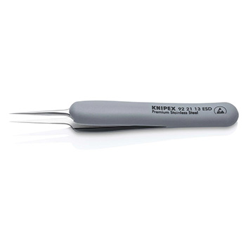 Knipex precizna pinceta sa gumenim ručkama ESD špicasta 112mm 92 21 13 ESD Knipex precizna pinceta sa gumenim ručkama ESD špicasta 112mm 92 21 13 ESD