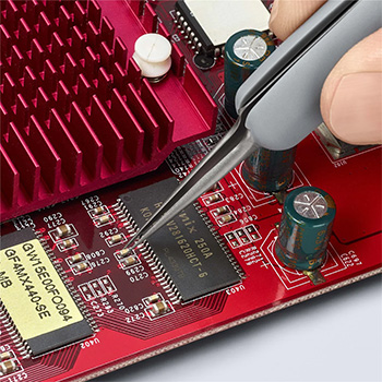 Knipex precizna pinceta sa gumenim ručkama ESD špicasta 112mm 92 21 13 ESD Knipex precizna pinceta sa gumenim ručkama ESD špicasta 112mm 92 21 13 ESD