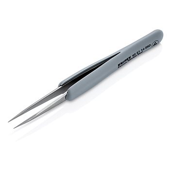 Knipex precizna pinceta sa gumenim ručkama ESD špicasta 130mm 92 21 14 ESD Knipex precizna pinceta sa gumenim ručkama ESD špicasta 130mm 92 21 14 ESD